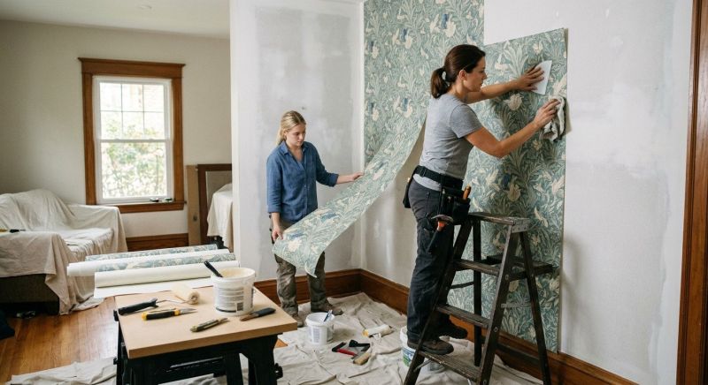 Bedroom Wallpaper Installation in Alpharetta, GA