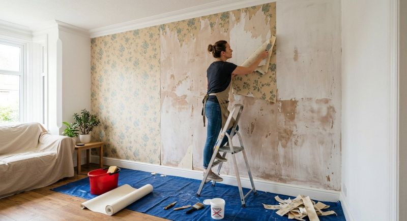 Hallway Wallpaper Installation in Alpharetta, GA