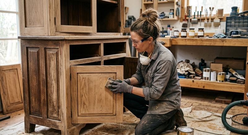 Oak Cabinet Refinishing in Dayton, OH